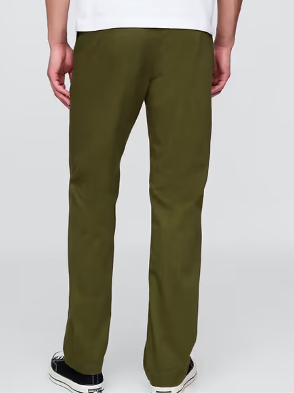 Gap Men's Olive Green Modern Straight-Leg Pants Khakis
